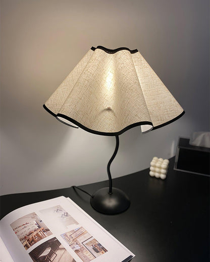 Linen Table Lamp with Adjustable Brightness