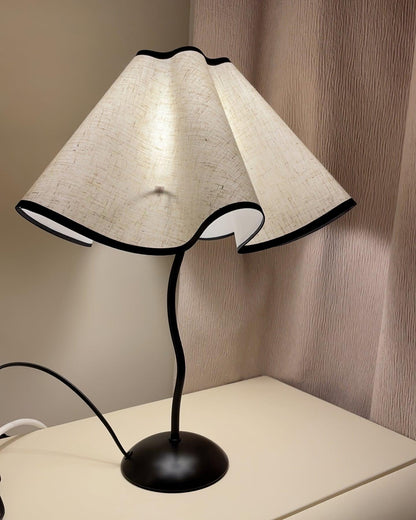 Linen Table Lamp with Adjustable Brightness