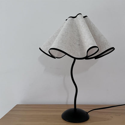 Linen Table Lamp with Adjustable Brightness