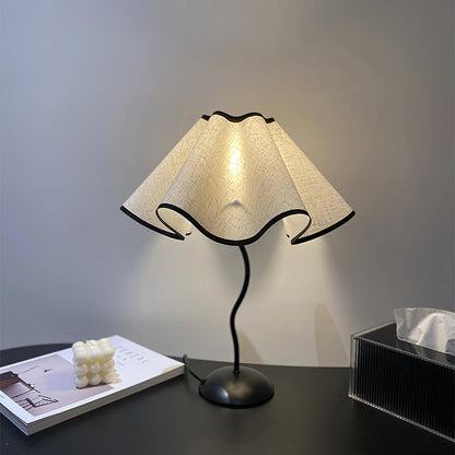 Linen Table Lamp with Adjustable Brightness