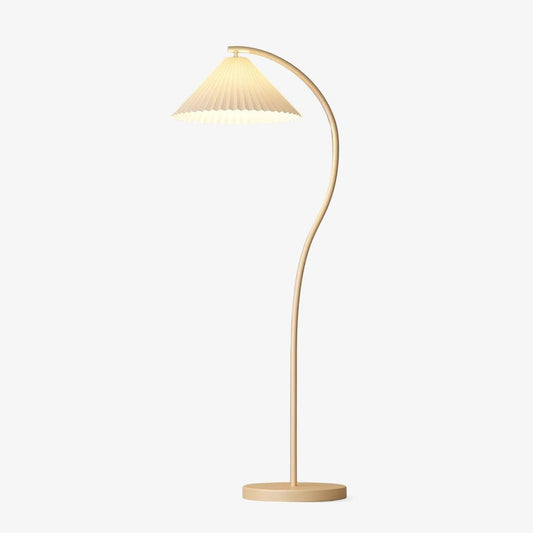 Pleated Floor Lamp with Adjustable Brightness — front view