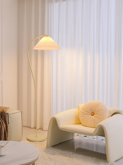 Pleated Floor Lamp with Adjustable Brightness