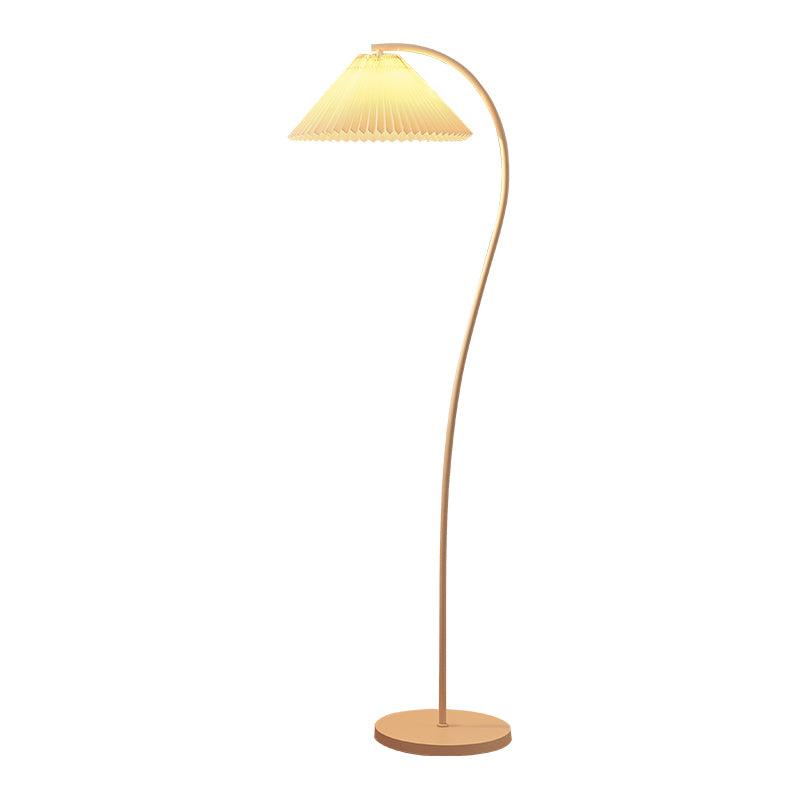 Pleated Floor Lamp with Adjustable Brightness