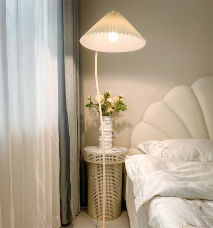 Pleated Floor Lamp with Adjustable Brightness