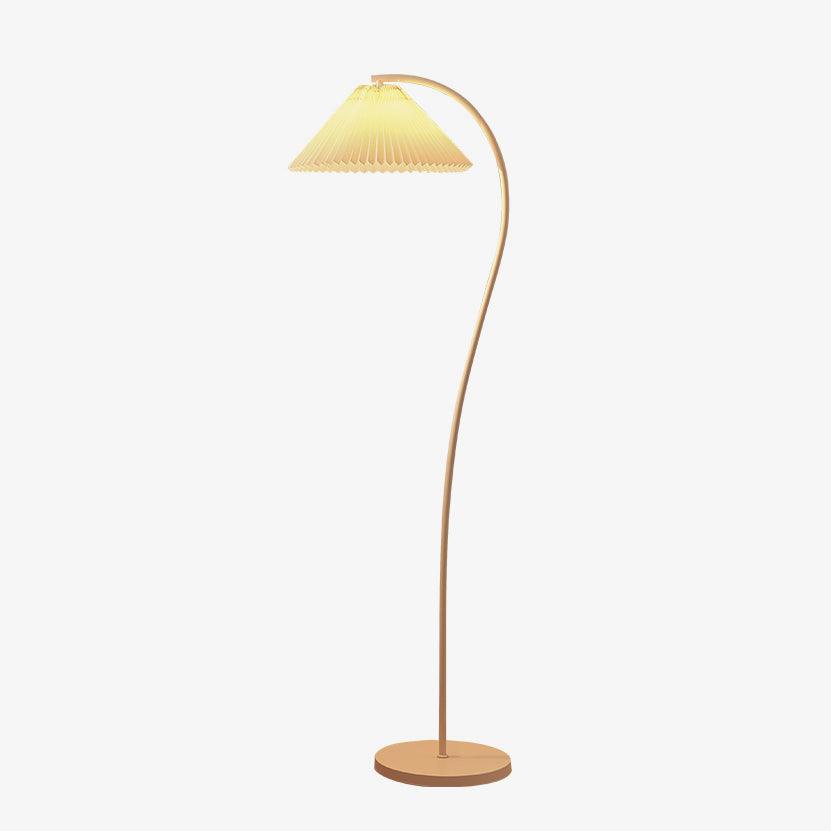 Pleated Floor Lamp with Adjustable Brightness
