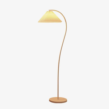 Pleated Floor Lamp with Adjustable Brightness