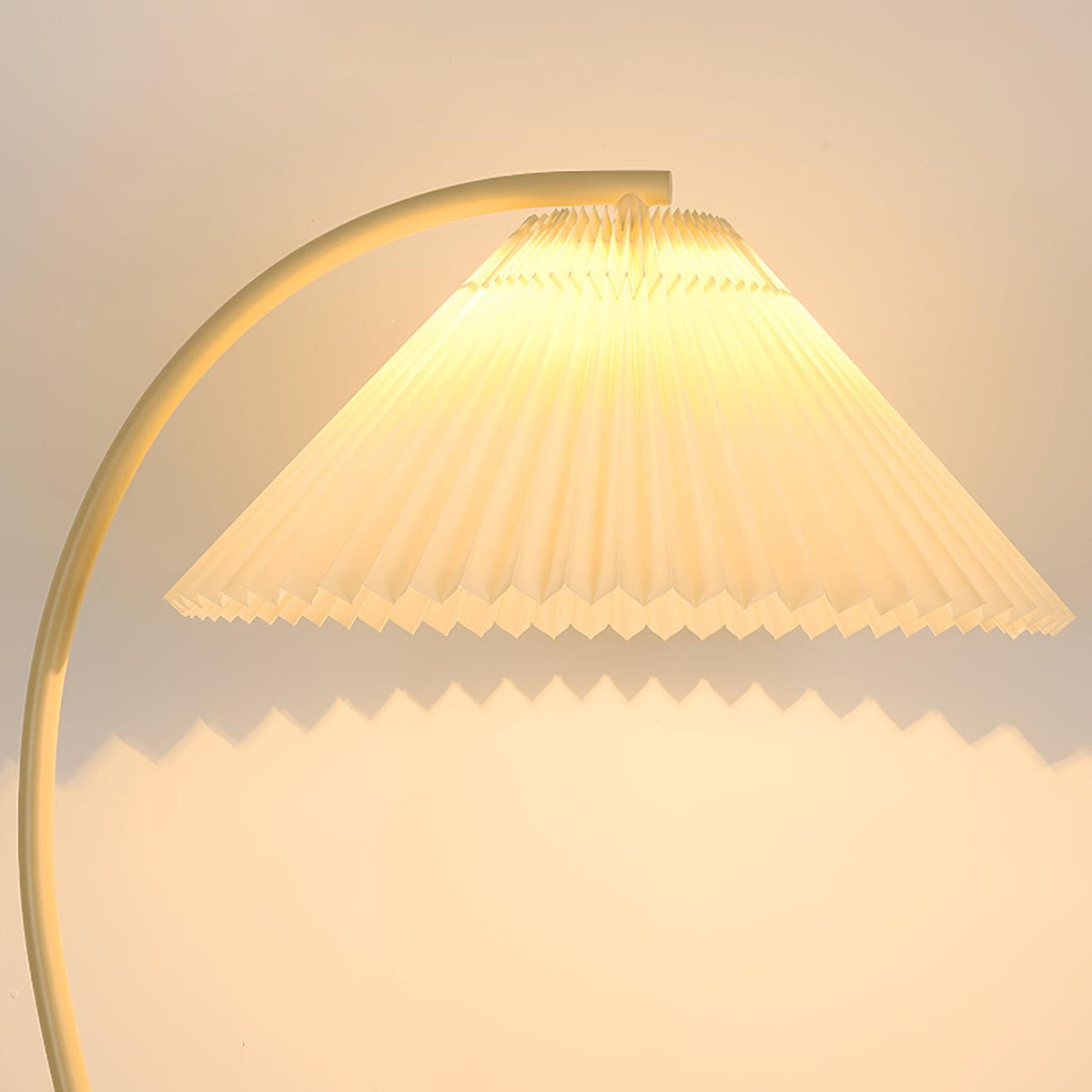 Pleated Floor Lamp with Adjustable Brightness