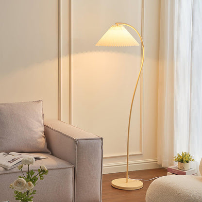Pleated Floor Lamp with Adjustable Brightness