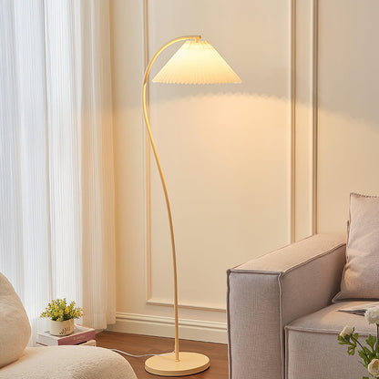 Pleated Floor Lamp with Adjustable Brightness