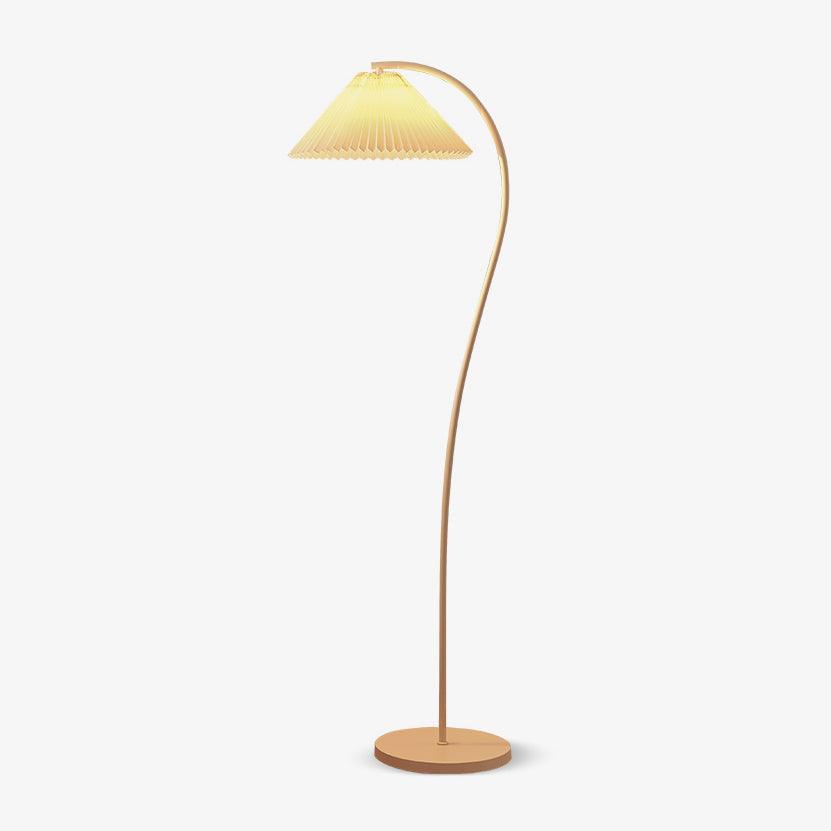Pleated Floor Lamp with Adjustable Brightness