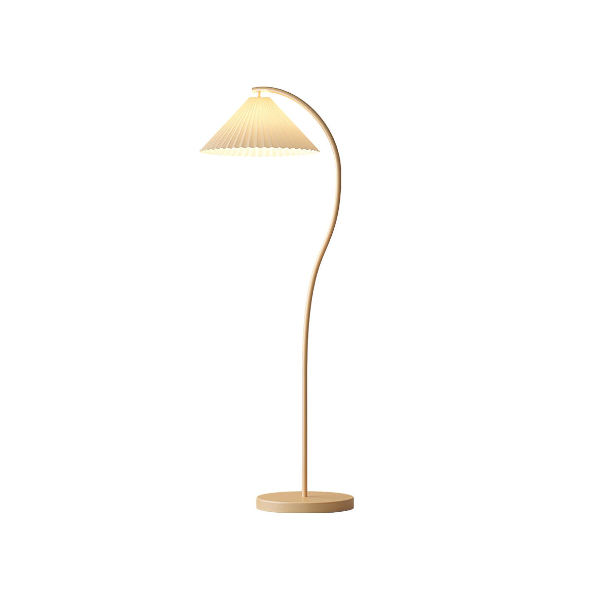 Pleated Floor Lamp with Adjustable Brightness
