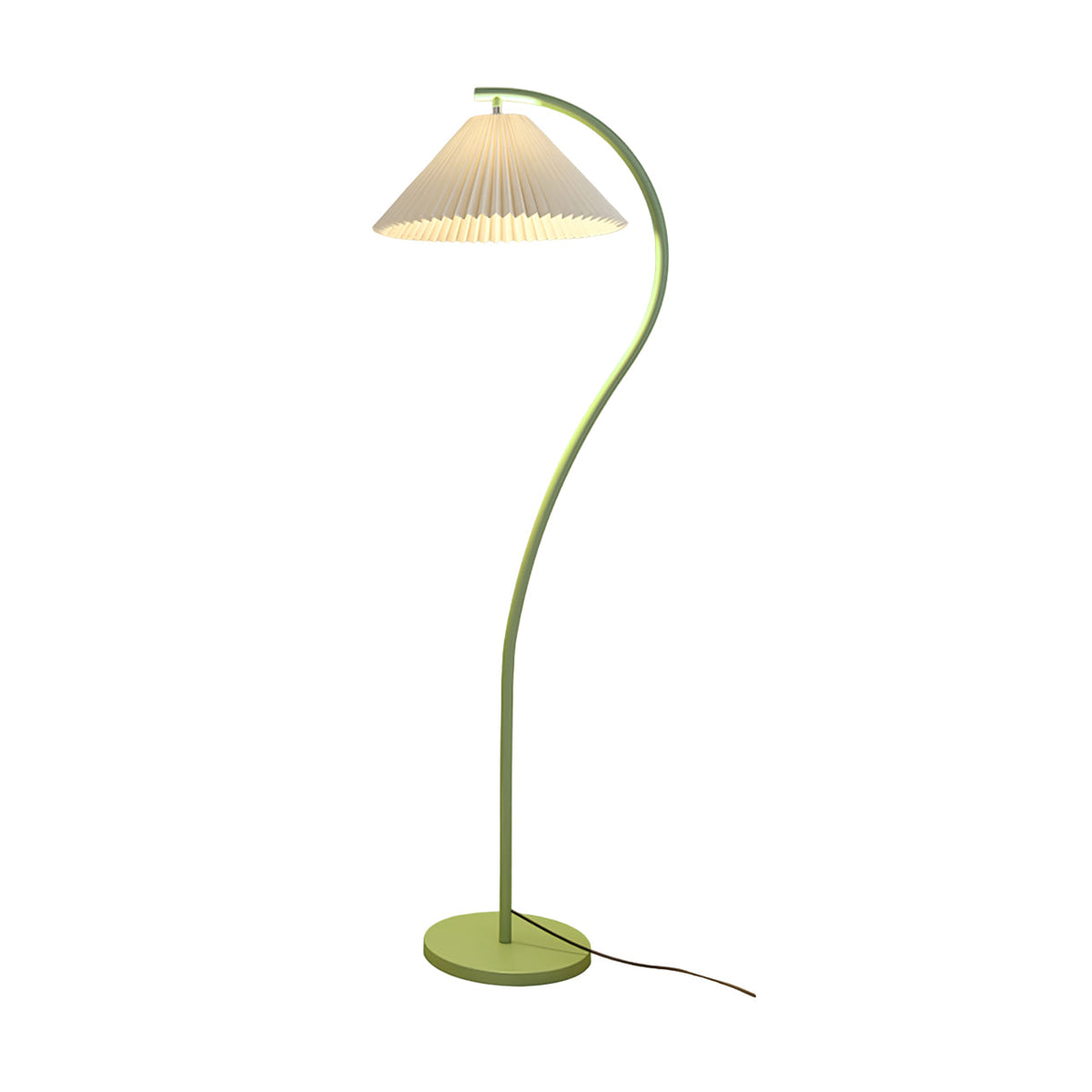 Pleated Floor Lamp with Adjustable Brightness