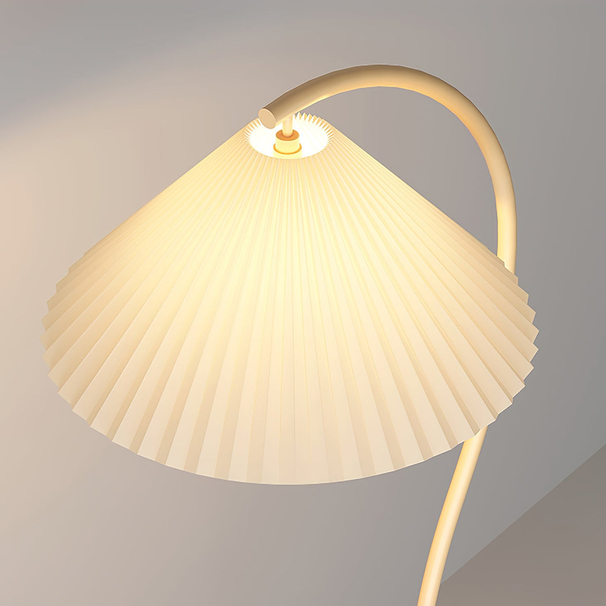 Pleated Floor Lamp with Adjustable Brightness