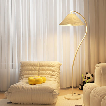 Pleated Floor Lamp with Adjustable Brightness