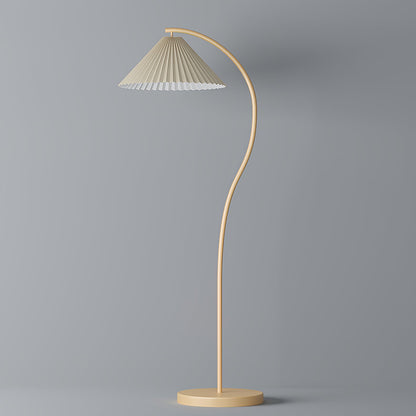Pleated Floor Lamp with Adjustable Brightness