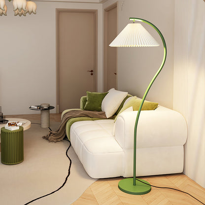 Pleated Floor Lamp with Adjustable Brightness