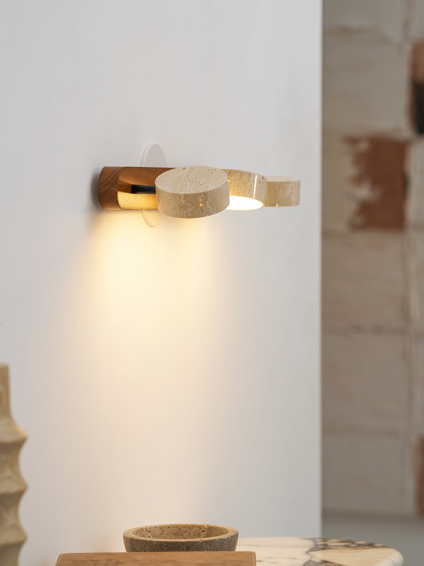 Travertine Duo Wall Light - Vakkerlight