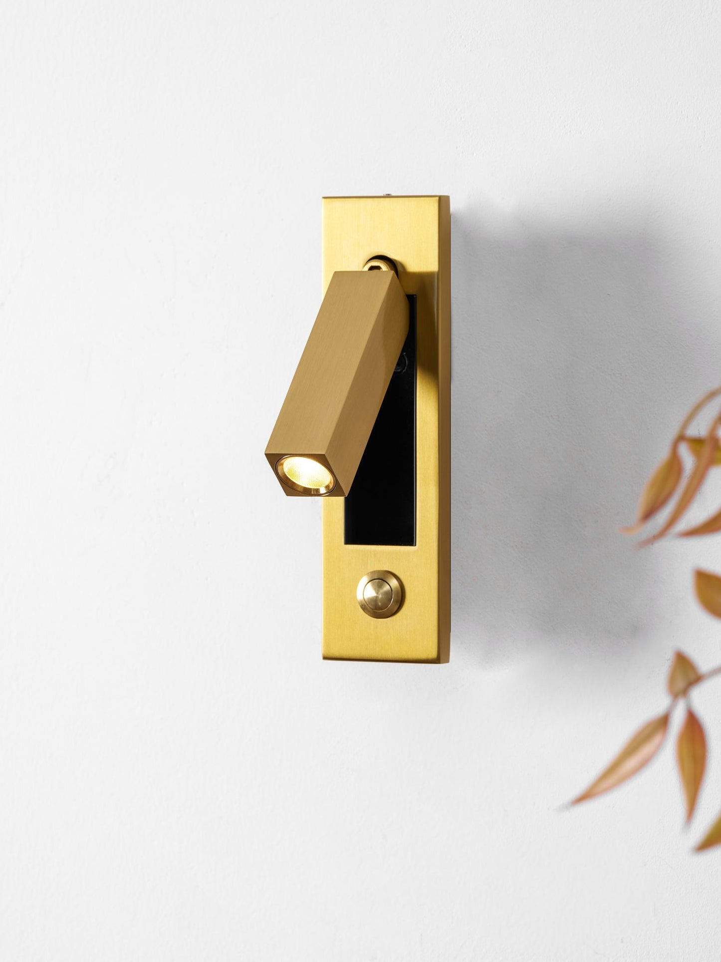 Embedded Bedside Wall Sconce with USB Port