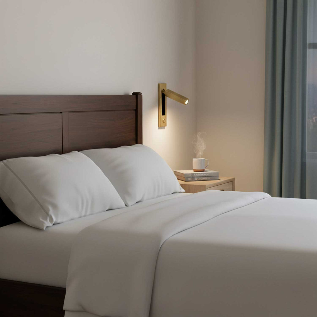 Embedded Bedside Wall Sconce with USB Port