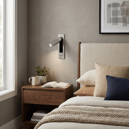 Embedded Bedside Wall Sconce with USB Port