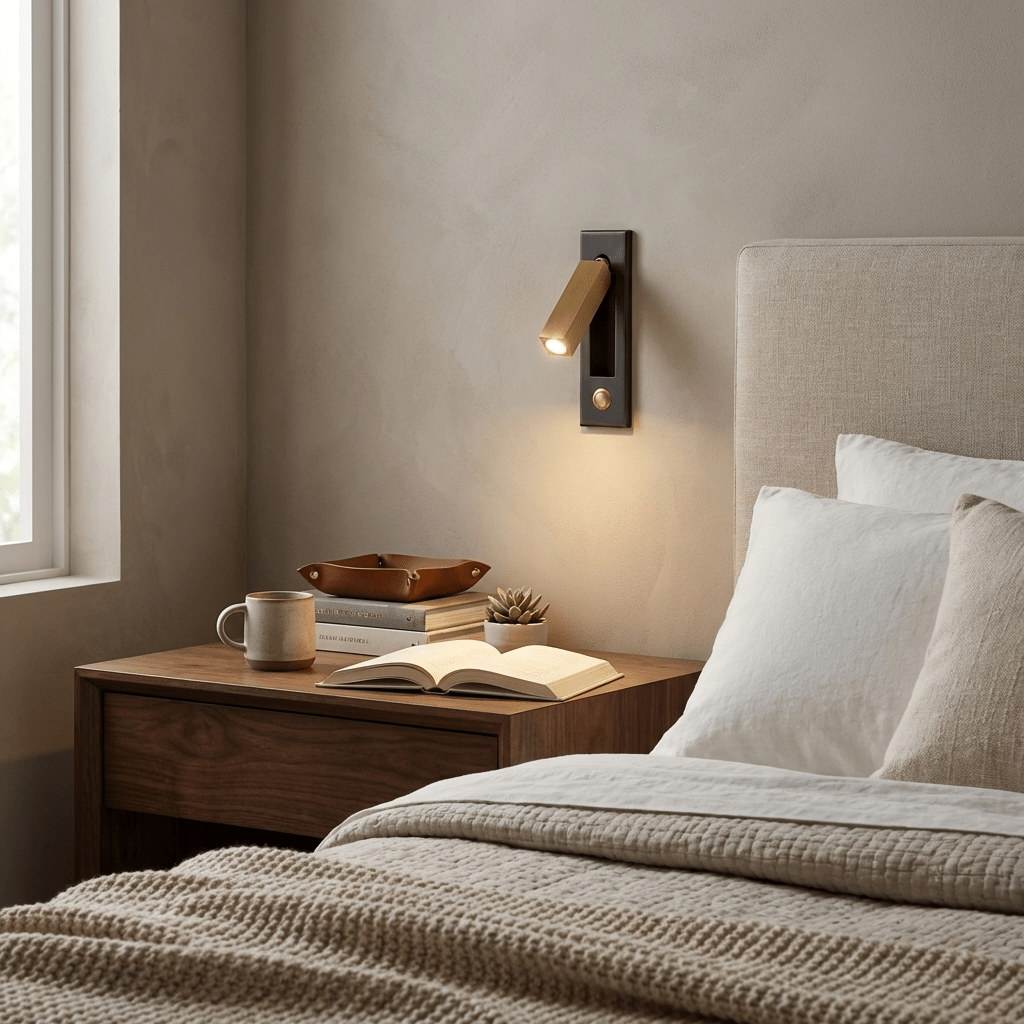 Embedded Bedside Wall Sconce with USB Port