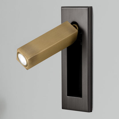 Embedded Bedside Wall Sconce with USB Port — detail view