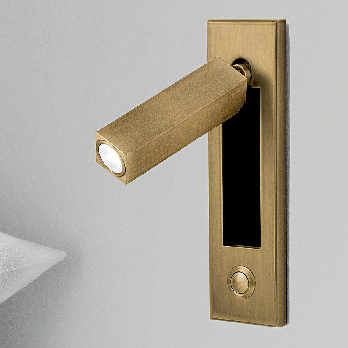 Embedded Bedside Wall Sconce with USB Port