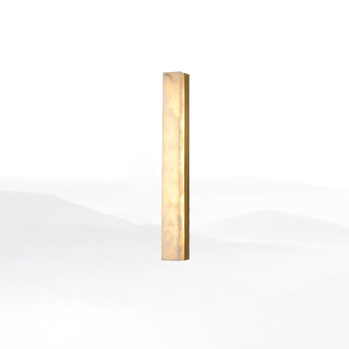 Alabaster Wall Lamp with Adjustable Brightness — front view