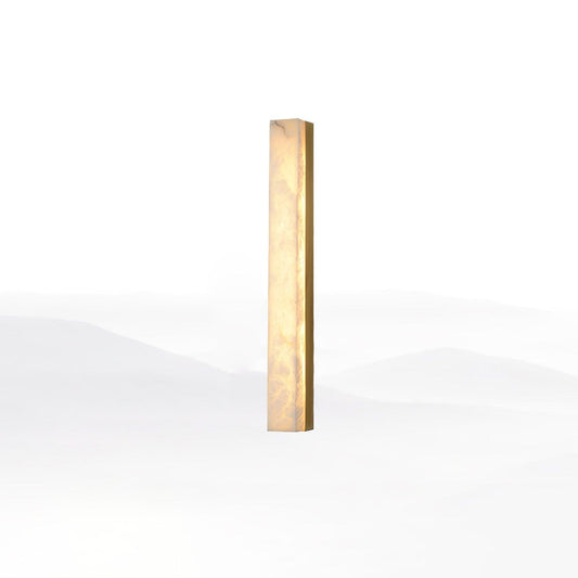 Alabaster Wall Lamp with Adjustable Brightness — front view