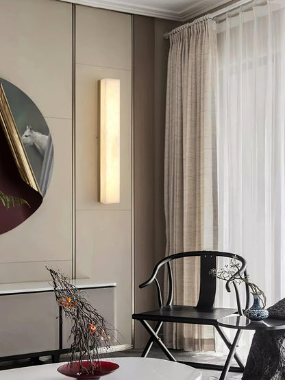 Alabaster Wall Lamp with Adjustable Brightness