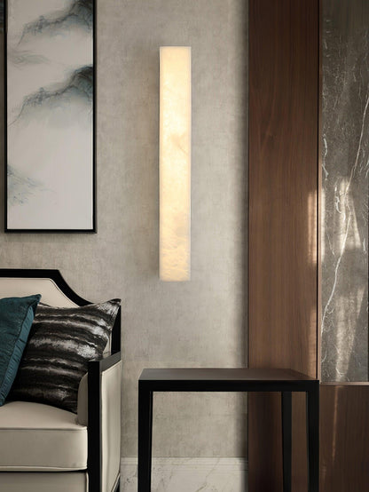 Alabaster Wall Lamp with Adjustable Brightness