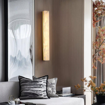 Alabaster Wall Lamp with Adjustable Brightness