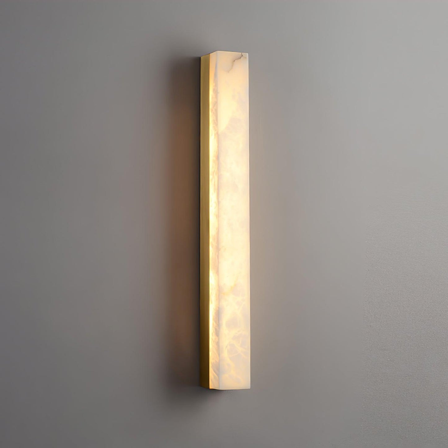 Alabaster Wall Lamp with Adjustable Brightness