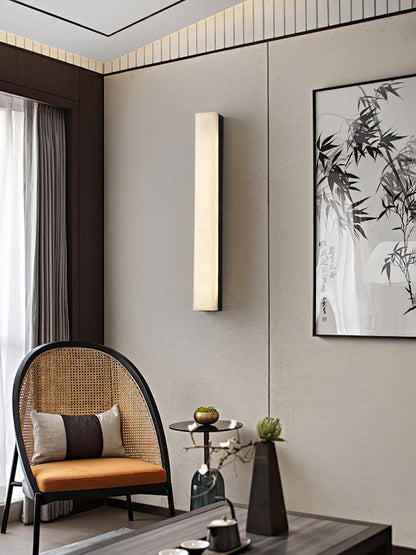 Alabaster Wall Lamp with Adjustable Brightness