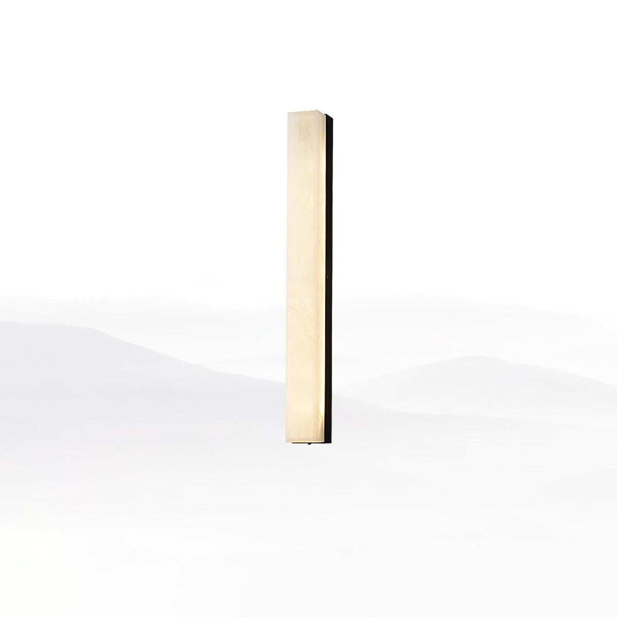 Alabaster Wall Lamp with Adjustable Brightness — side view