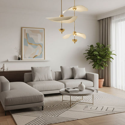 Envolee Double Biscuit Pendant Light Position 17