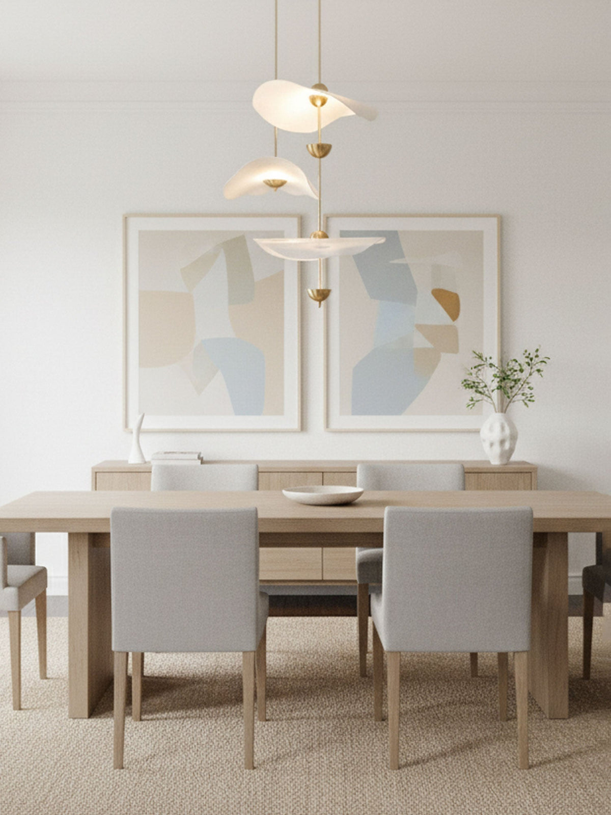 Envolee Double Biscuit Pendant Light Position 16