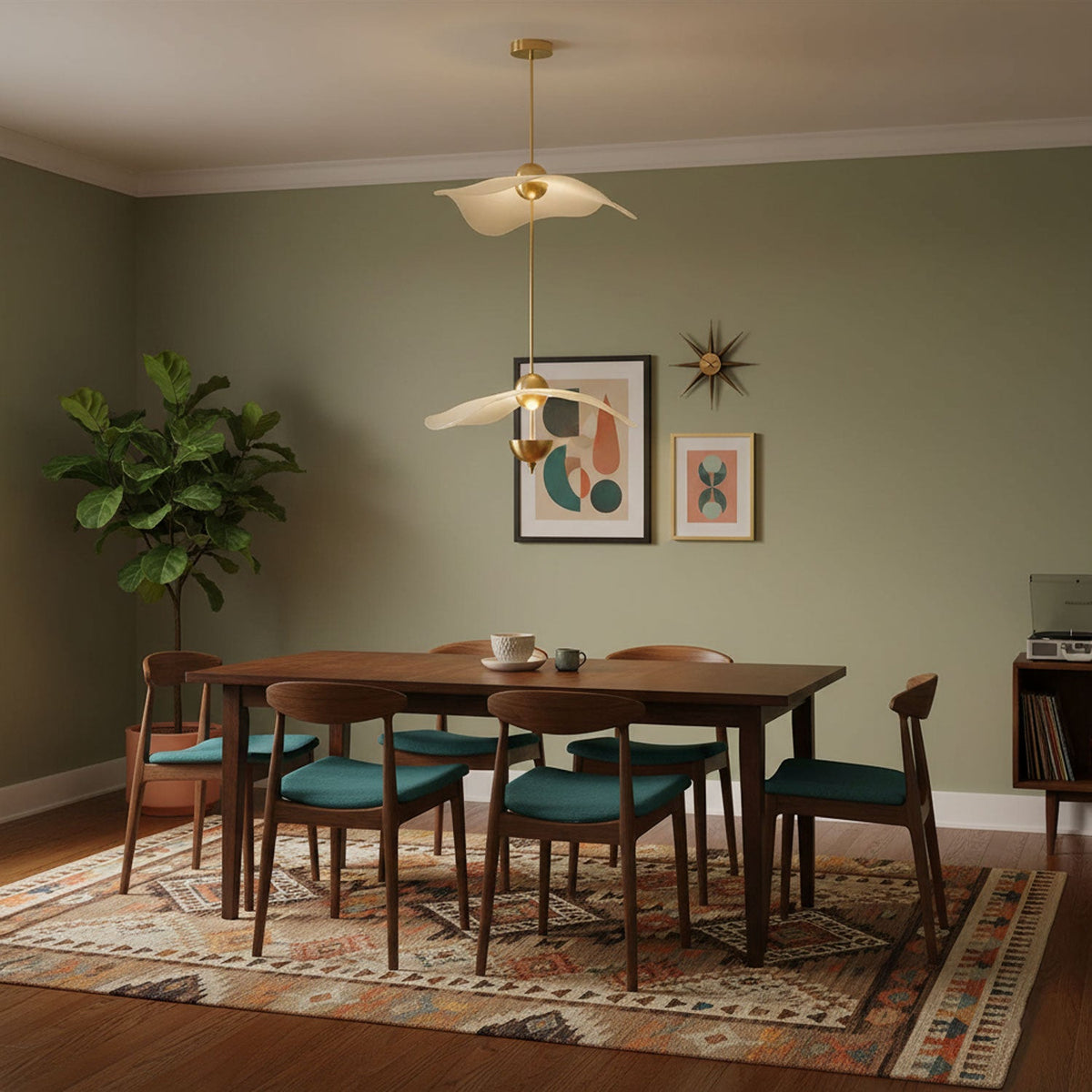 Envolee Double Biscuit Pendant Light Position 14