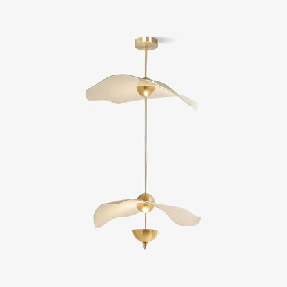 Double-Layer Pendant Light with Warm Glow — front view