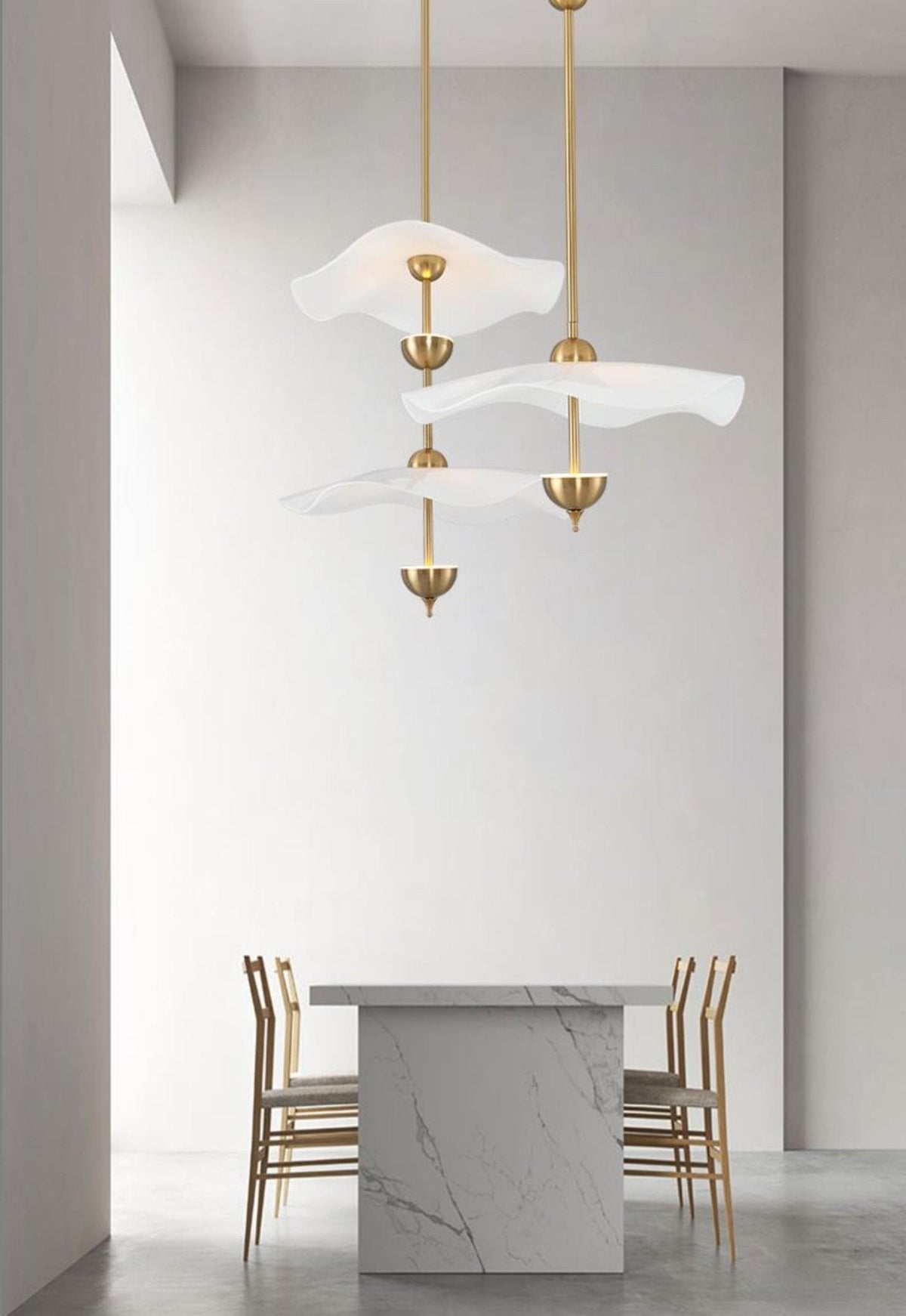 Double-Layer Pendant Light with Warm Glow — alternate angle