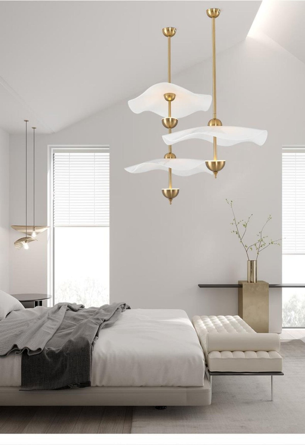Envolee Double Biscuit Pendant Light Position 77