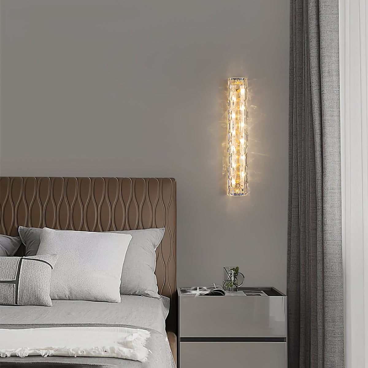 Fine Art Wall Sconce with Adjustable Brightness — front view