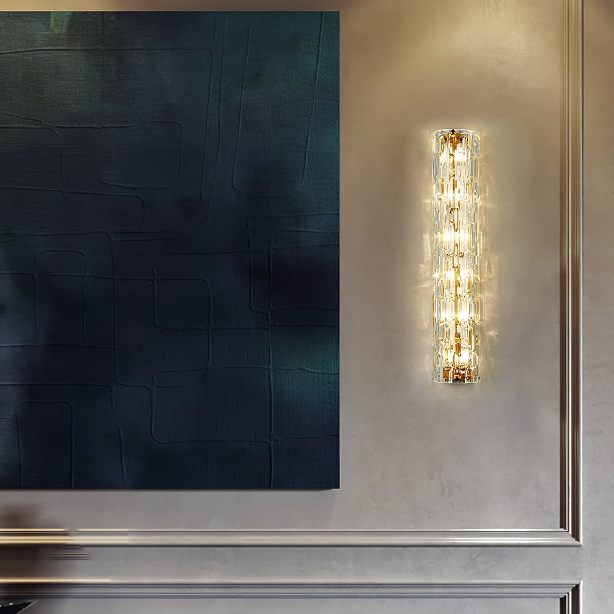 Fine Art Wall Sconce with Adjustable Brightness