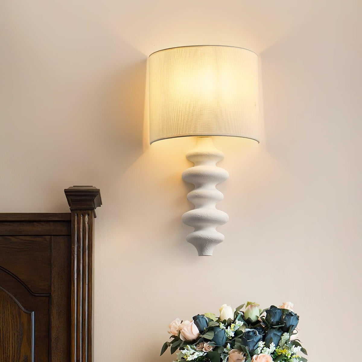 Fishbone Wall Sconce, Adjustable Light Direction — lifestyle view