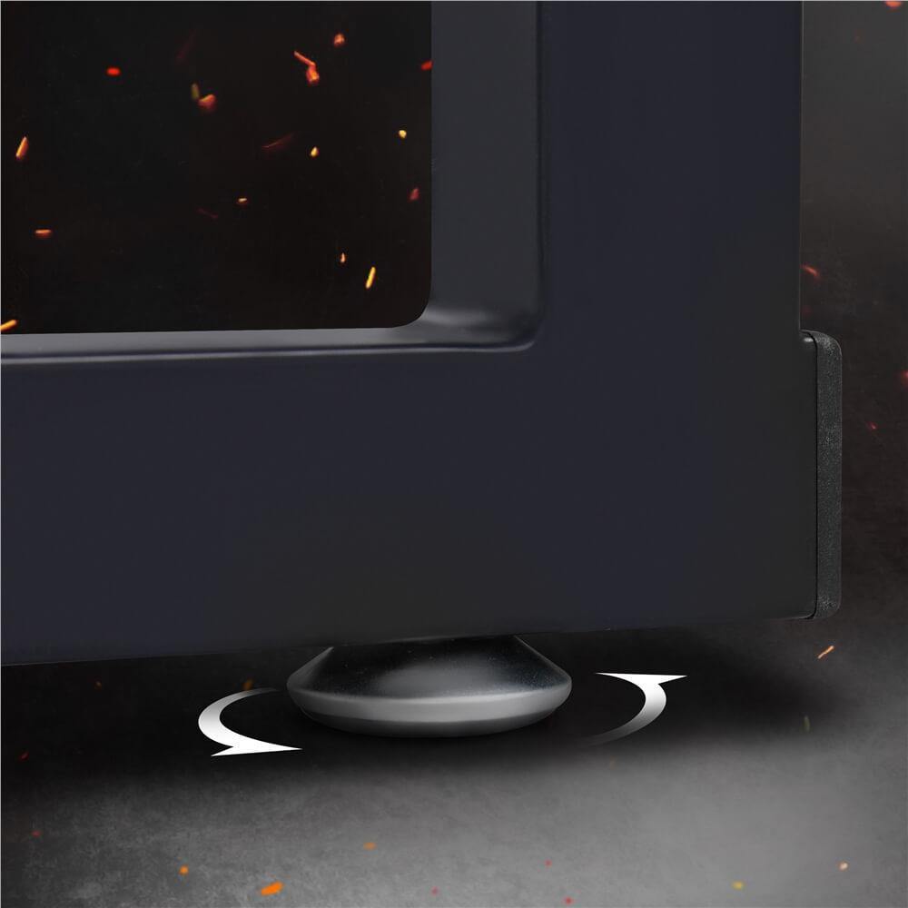 Computer Desk with Spacious Surface & X-Frame Support — detail view