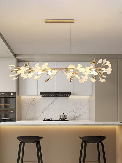 Leaf Garland Chandelier with Adjustable Brightness