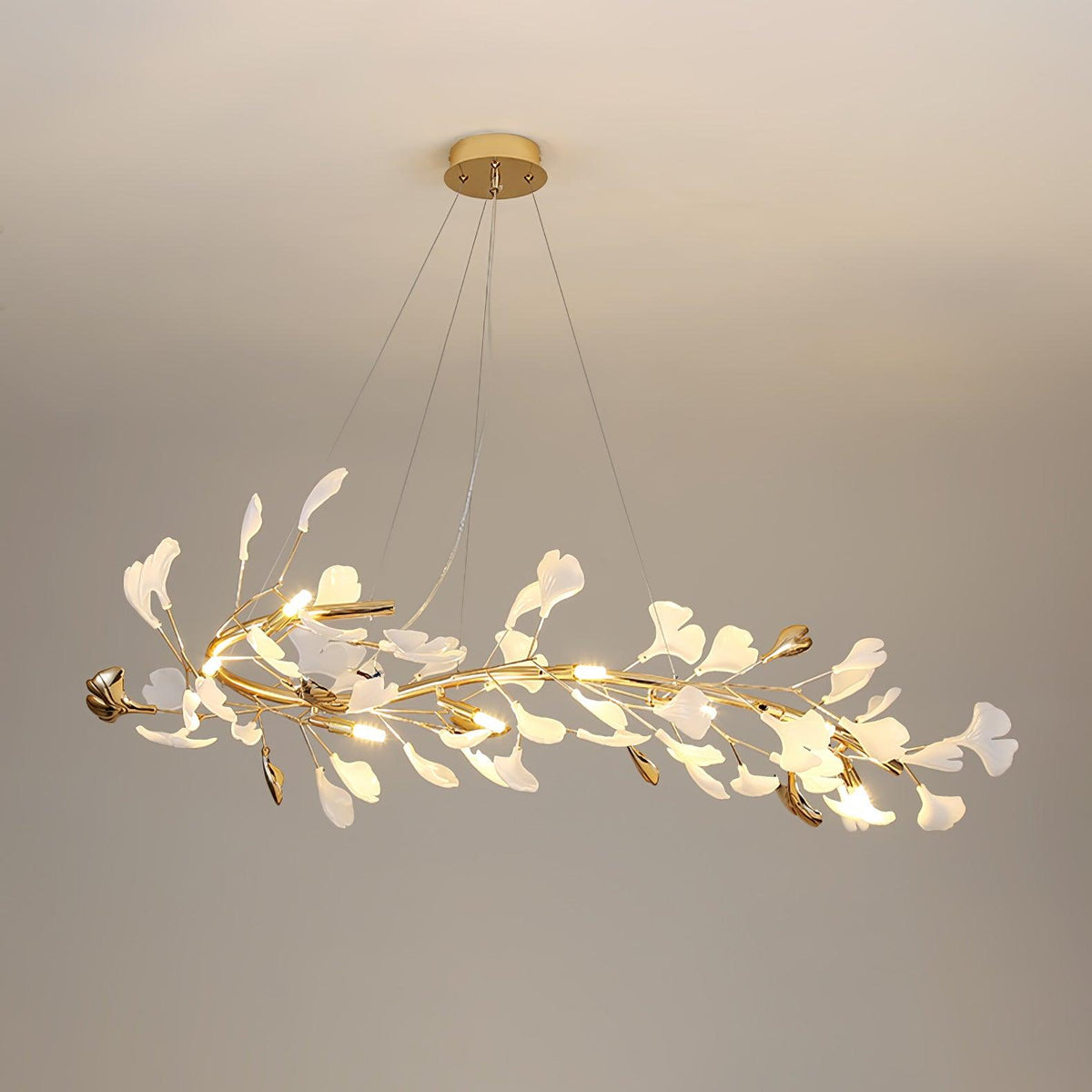 Leaf Garland Chandelier with Adjustable Brightness — lifestyle view