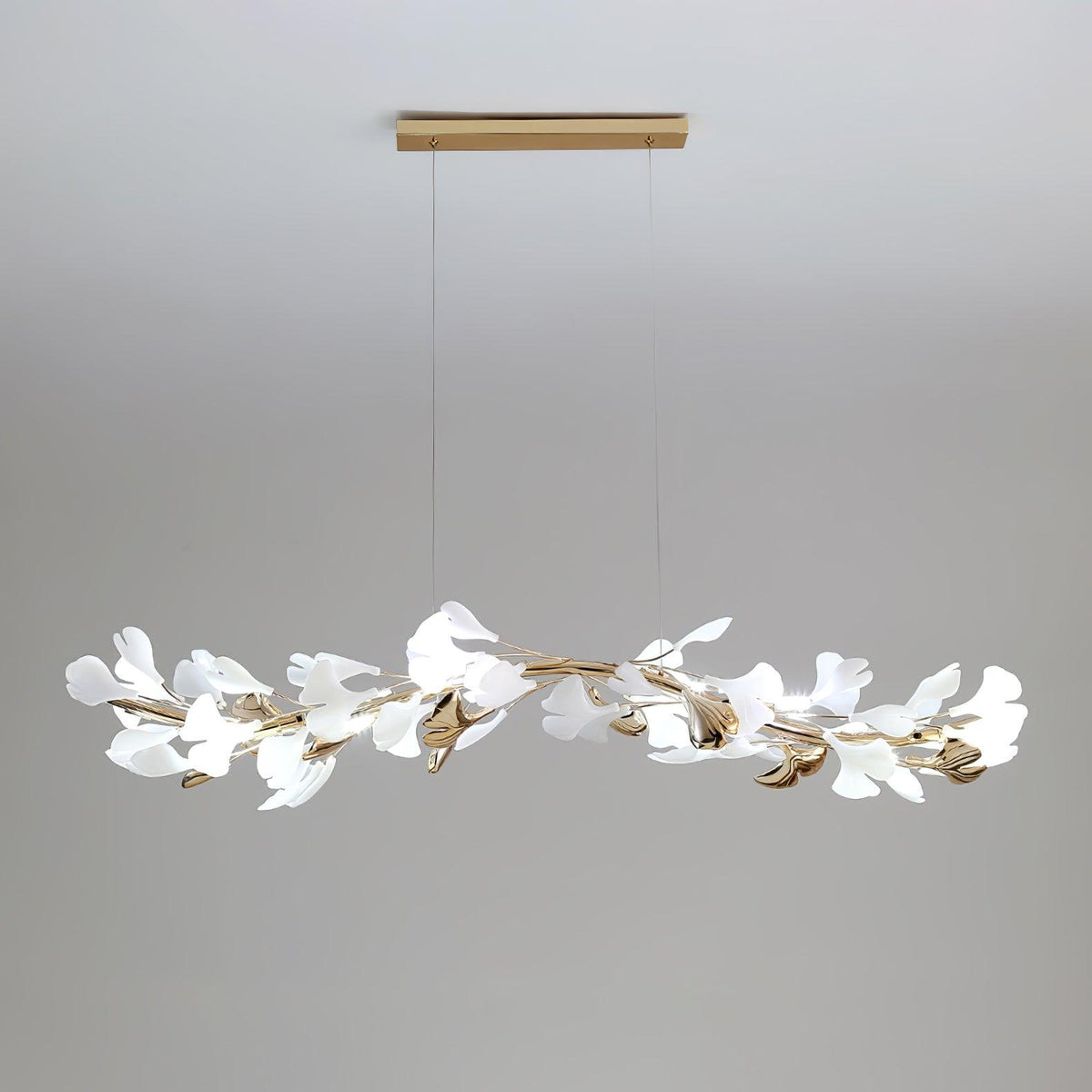 Leaf Garland Chandelier with Adjustable Brightness