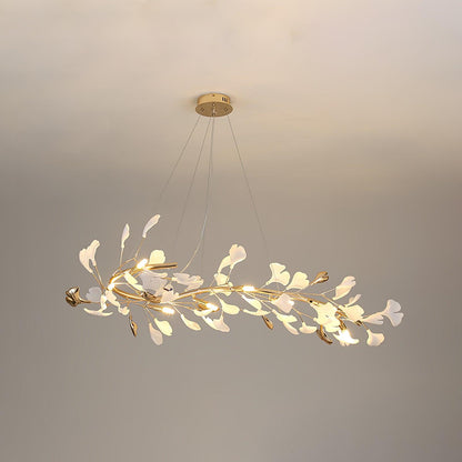 Leaf Garland Chandelier with Adjustable Brightness