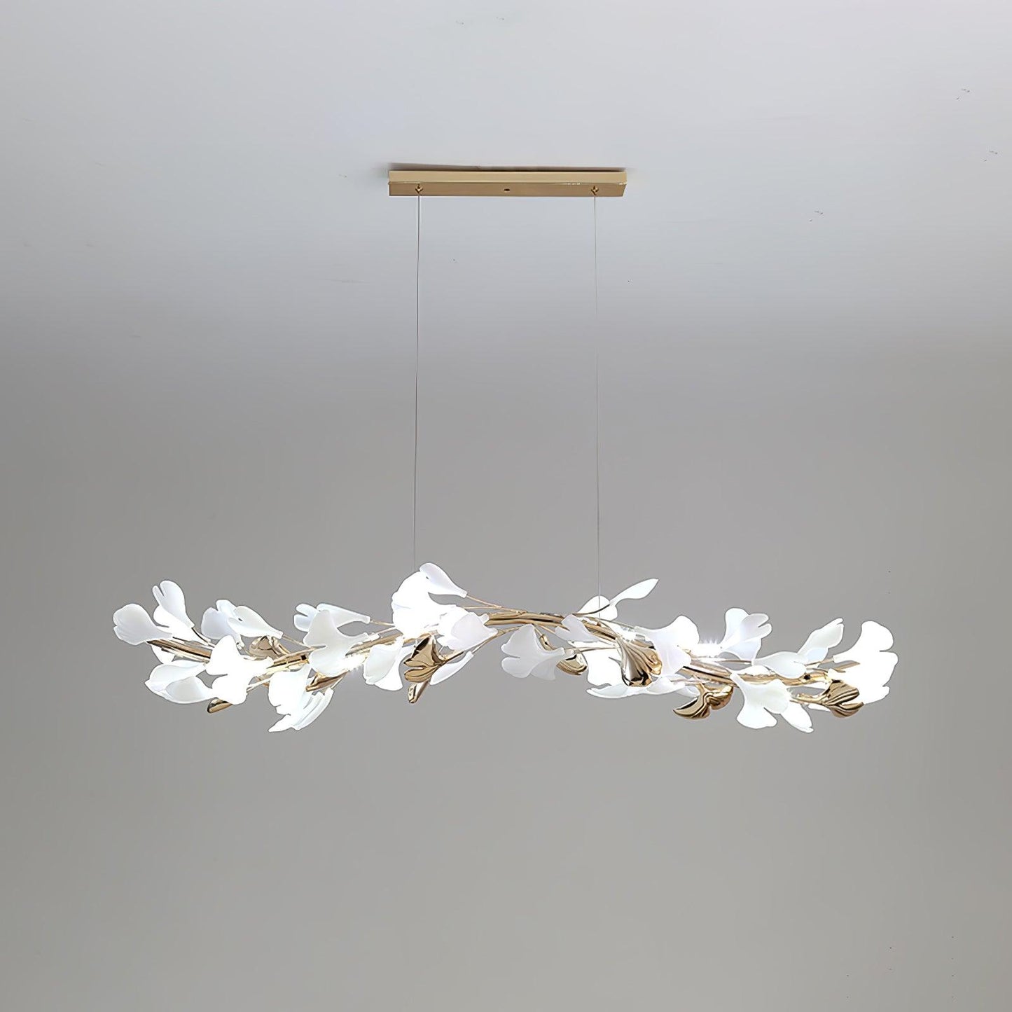Leaf Garland Chandelier with Adjustable Brightness